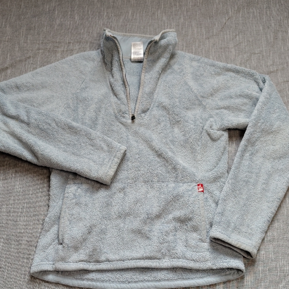 The North Face Fleece Pullover Womens Size Small Blue Deep Pile Hi Loft Sweater‎